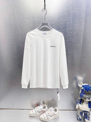 Off White Logo Print Long-Sleeve T-Shirt
