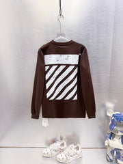 Off White Logo Print Long-Sleeve T-Shirt