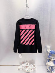 Off White Logo Print Long-Sleeve T-Shirt