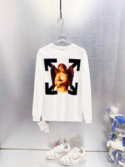Off White Logo Print Long-Sleeve T-Shirt