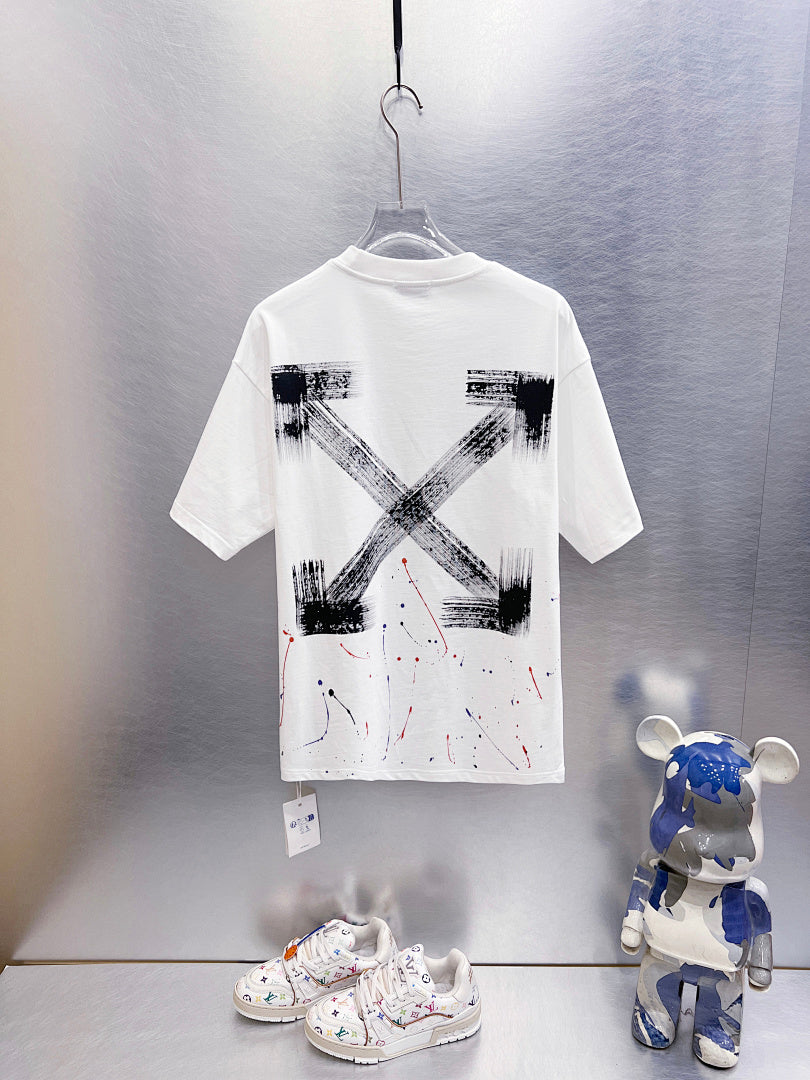 Off White Spray Paint Graffiti Arrows T-Shirt