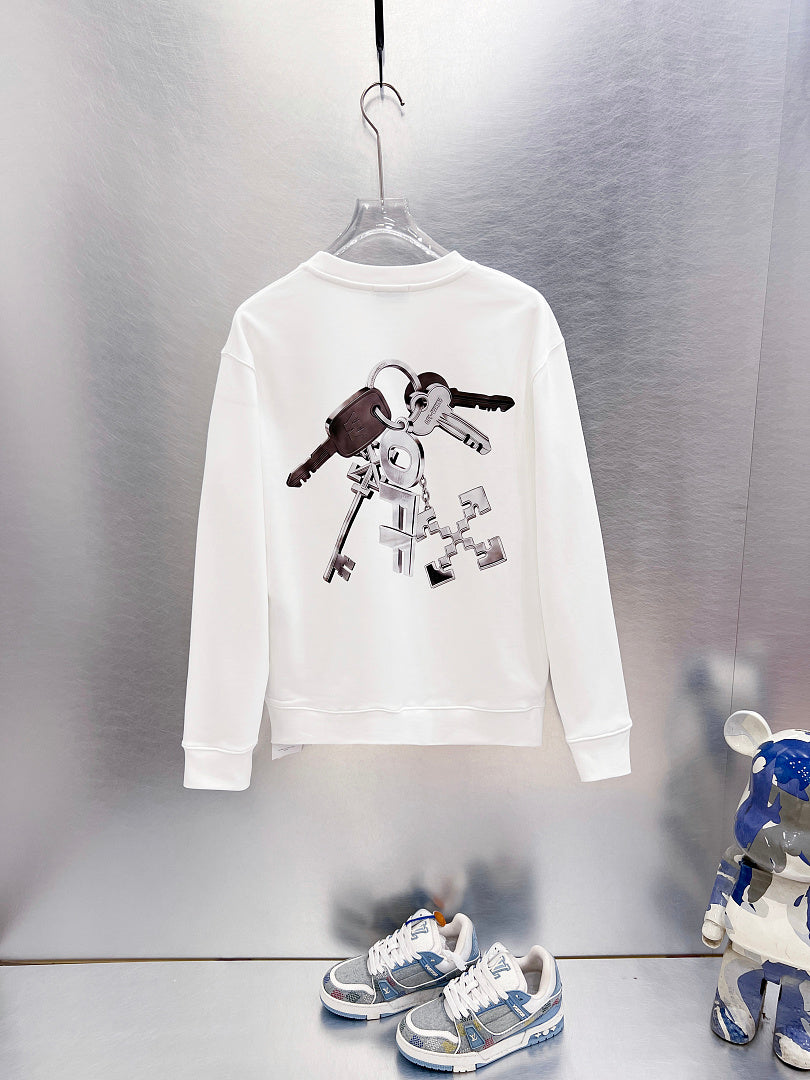 Off White Logo Print Sweatshirts