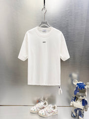 Off White Logo Print T-Shirt #9619