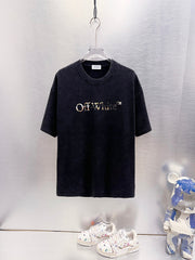 Off White Logo Print T-Shirt #9623
