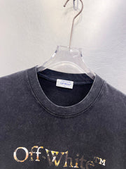 Off White Logo Print T-Shirt #9623