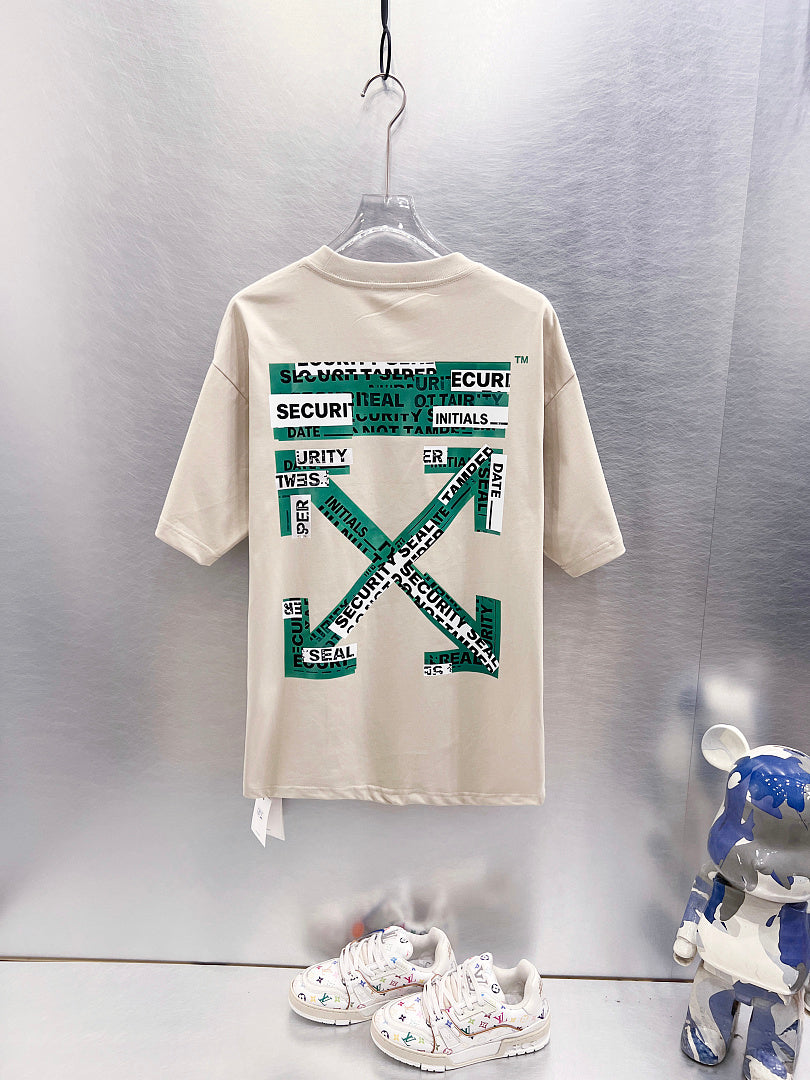 Off White Logo Print T-Shirt #9630