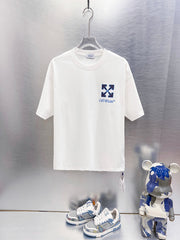 Off White Logo Print T-Shirt #9657