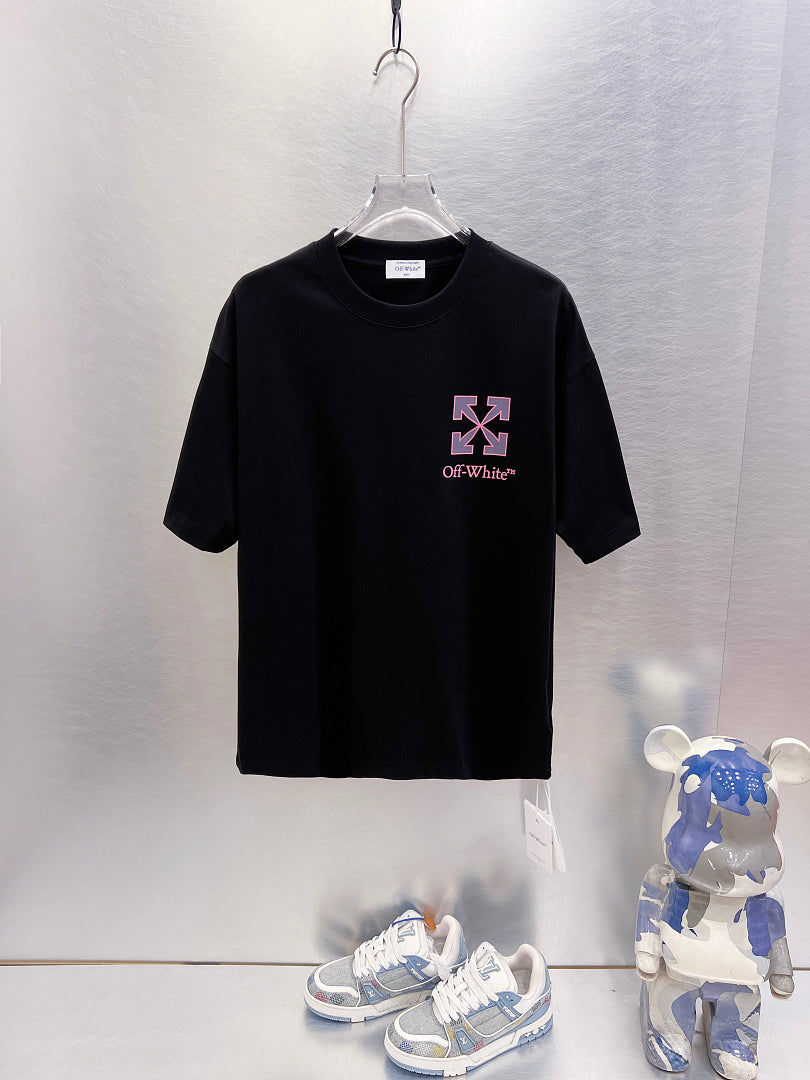 Off White Logo Print T-Shirt #9657