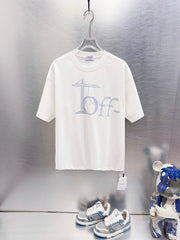 Off White Logo Print T-Shirt #9656