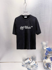 Off White Logo Print T-Shirt #9651