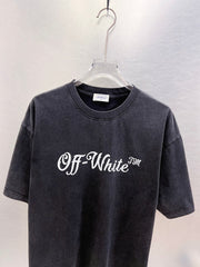 Off White Logo Print T-Shirt #9651