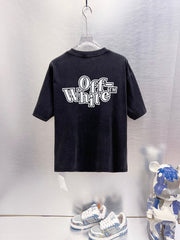 Off White Logo Print T-Shirt #9652
