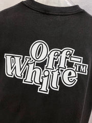 Off White Logo Print T-Shirt #9652