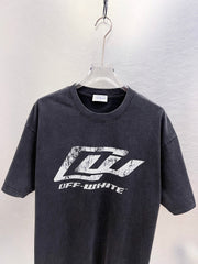 Off White Logo Print T-Shirt #9653