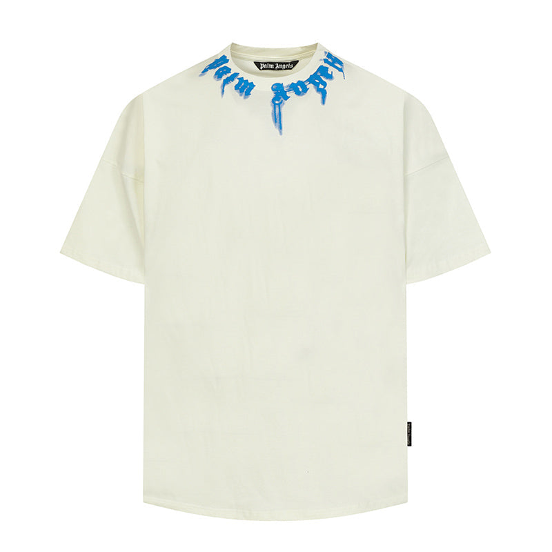 Palm Angels Curved-Logo Cotton T-Shirt