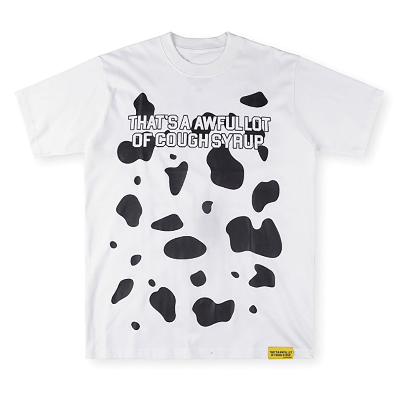 THAT'S A AWFUL LOT OF COUGH SYRUP Fun Graphic Pure Cotton Tee