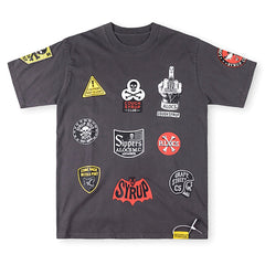THAT'S A AWFUL LOT OF COUGH SYRUP Multi-element printed casual Tee