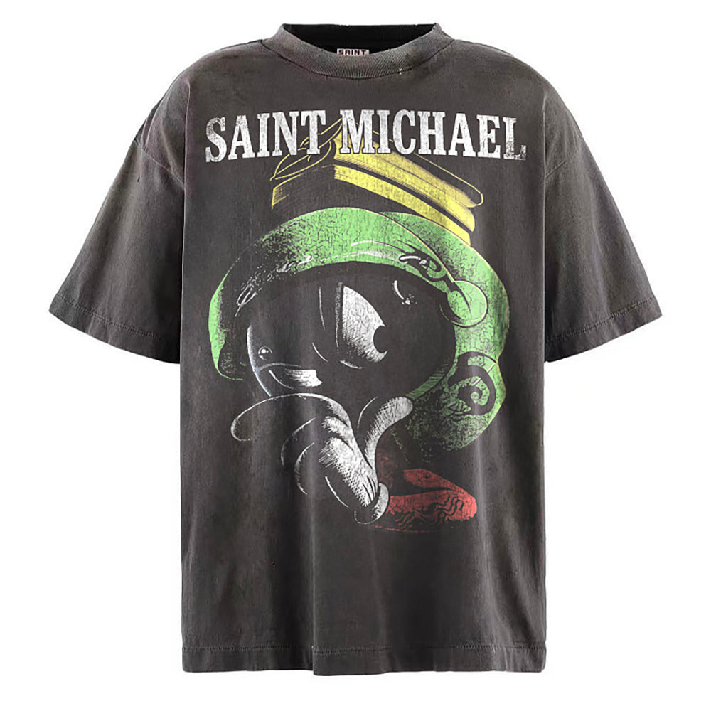 Saint Michael Triple Sevens Marvin Grey Wash T-shirt