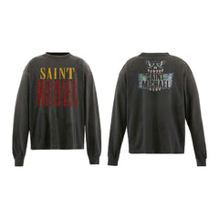 SAINT MICHAEL Vintage Distressed Long sleeve Tee