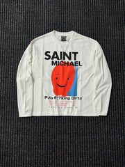 SAINT MICHAEL Printed cotton Long sleeve Tee