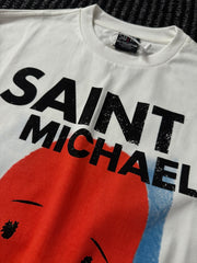 SAINT MICHAEL Printed cotton Long sleeve Tee