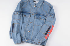 SP5DER 555555 demin jean jacket
