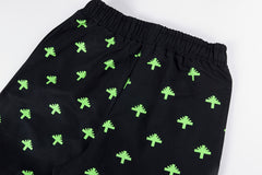 Vertabrae Fluorescent green decorative accents Sweatpant