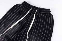 Vertabrae White striped casual wide-leg pants