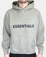 Handla Fear of God Essentials "Heather Oatmeal" Applique hoodie (FW20) online | Smidigt och enkelt på nätet - Merchsweden |
