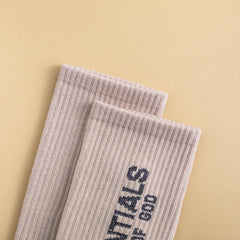 ESSENTIALS Vintage Alphabet Socks 2 pairs