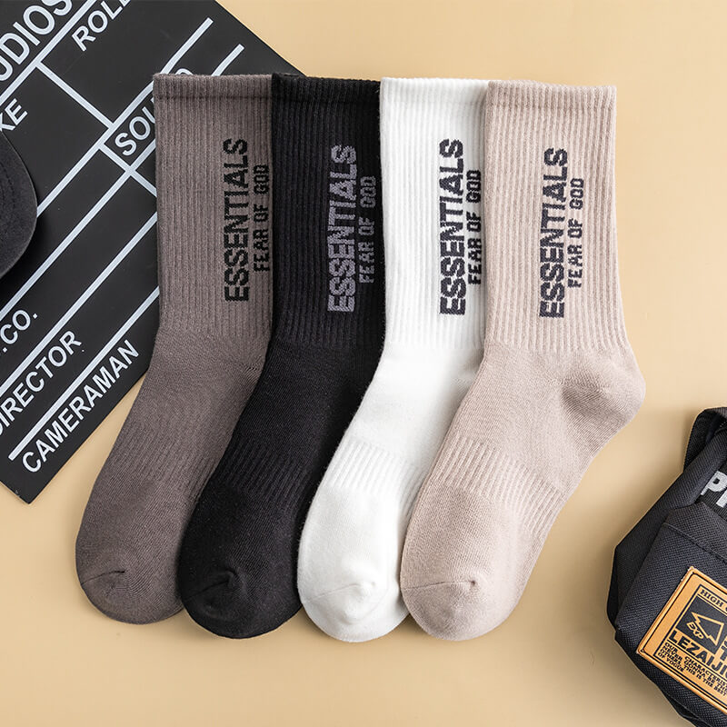 ESSENTIALS Vintage Alphabet Socks 2 pairs