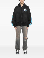 AMIRI MA flames zip hoodie