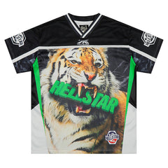 Hellstar Tiger Print Mesh Jersey