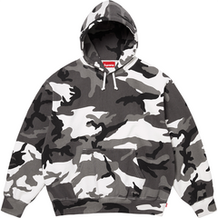 Supreme Satin Applique Hooded Sweatshirt 'Woodland Camo'