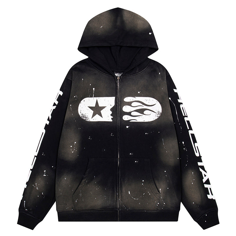 Studios Logo Printed Zip Hoodie