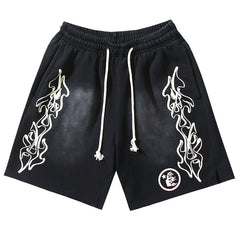 Graffiti Washed Shorts