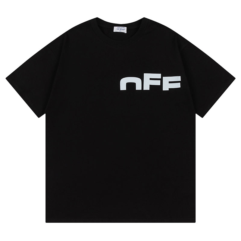 Logo Pattern Printed T-Shirt