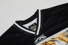 Hellstar Tiger Print Mesh Jersey
