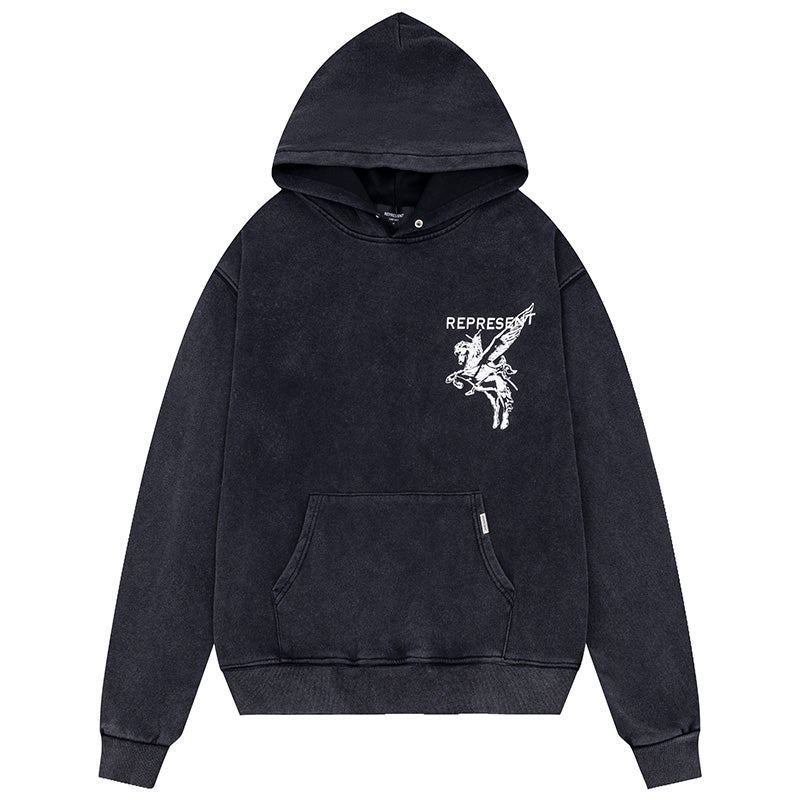 Mascot-print jersey Hoodie