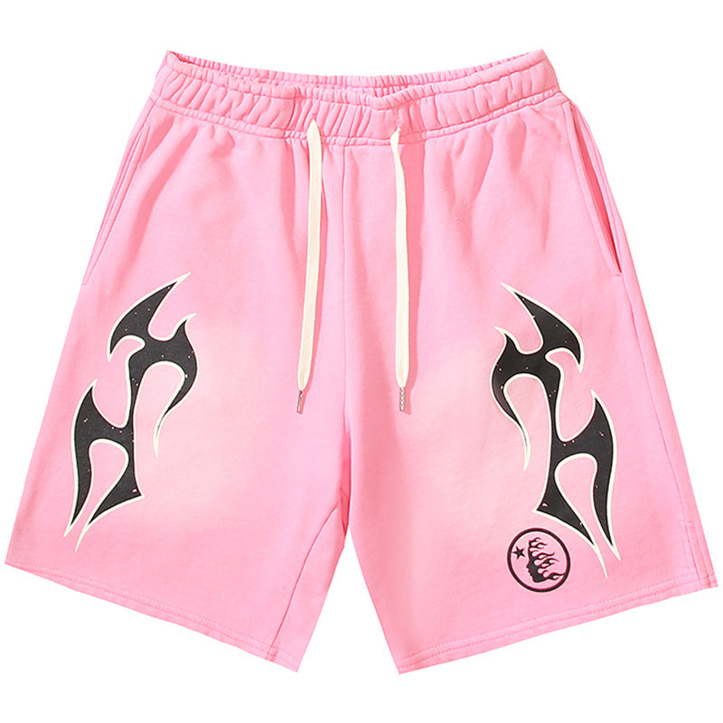 Grey Flame Shorts
