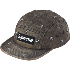Supreme Stars Studded Denim Camp Cap