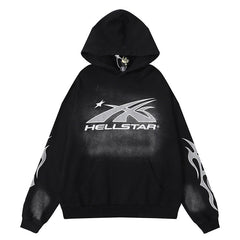 Fire Hoodie Logo Black