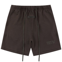 Season 9 flocking thickened letter print Shorts