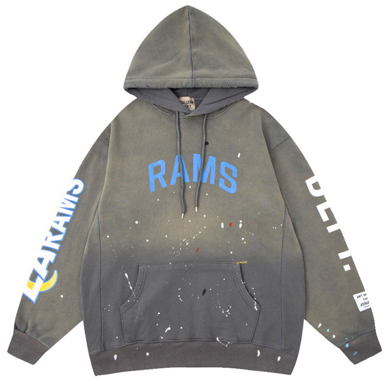 Hand drawn graffiti splash print Hoodies