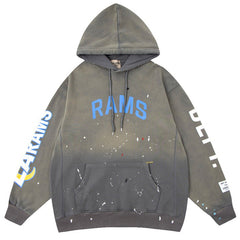 Hand drawn graffiti splash print Hoodies