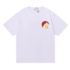 Lettering Sunset Graphic T-Shirt Wine red