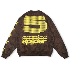 5 star-print crewneck sweatshirt