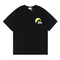 Lettering Sunset Graphic T-Shirt Yellow