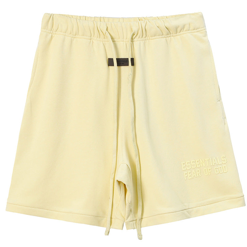 Season 8 flocked letter print Shorts