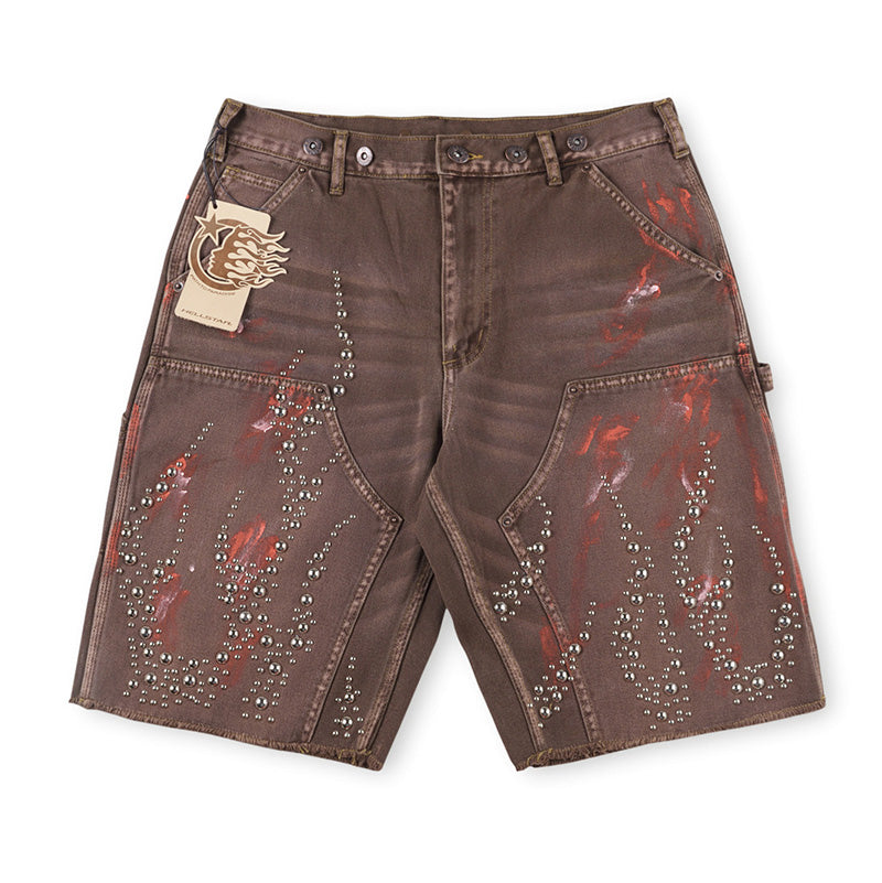 Capsule 11 Studded Double Knee Carpenter Shorts